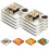 (8pcs White, -) Πιάτο διαχωρισμένο με σάλτσα, επαναχρησιμοποιήσιμο 1