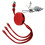 (Red, -) Câble charge rétractable 6-en-1 2026, multi USB 1