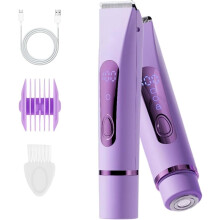 (Purple, -) Trimmer corpo bikini 2 in 1 per donna, rasoio elettrico cordless ricaricabile - 2026