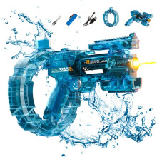(Blue, -) Elektrische Wasserpistole 2026, automatisch, große Kapazität, wiederaufladbar