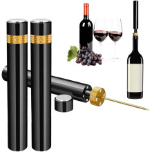 (Gold*2, -) Apri bottiglie vino pompa aria, cavatappi tascabile con tappi silicone per feste