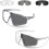 (Gray+white, color_name) Φωτοχρωμικά γυαλιά ασφαλείας UV400, ανθεκτικά 1