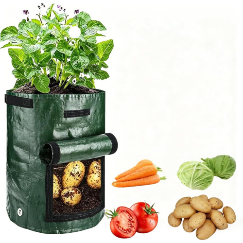 (10 Gallon(1pcs), -) Σακούλα φύτευσης με παράθυρο 2026, 10 γαλόνια, για πατάτες