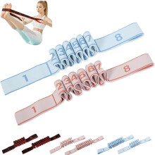 (2PCS-C, -) 8/12-teiliges Fitness Widerstandsband für Stretching Yoga