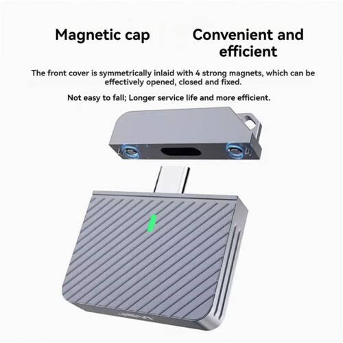 2230 M.2 NVMe Direct-Attach SSD Enclosure USB 3.2 10Gbps in- Aluminum Solid State Drive with Magnet Protective Case 2