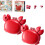 (2pcs Red, -) Ανοιχτήρι μπουκαλιών κάβουρας 4 σε 1, μαγνητικό 1