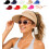 (D, color_name) Γυναικείο καπέλο ηλίου UPF 50+, πτυσσόμενο, ουρά αλόγου 1