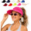(C, color_name) Γυναικείο καπέλο ηλίου UPF 50+, πτυσσόμενο, ουρά αλόγου 1