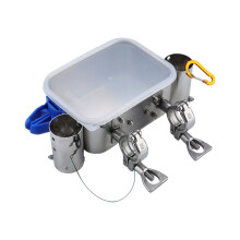 304 Steel Fishing Pan For abroad Angling Contains Security Rope