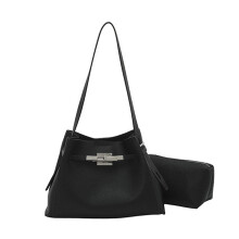 Crossbody Bag Make Of PU Leather For Work And Travel-Black