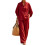 (Red, Small) Set due pezzi lino cotone - come 2026 1