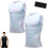 (2pcs-c, Medium) V Boost V2 Compression Shirt Men, Quick-Drying Breathable Sleeveless for Workout 1