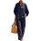 (Dark Blue, Medium) Set due pezzi lino cotone - come 2026 1