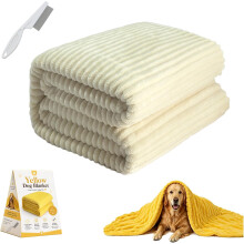 (G, 28*40in) Emotionale Unterstützungsdecke für Hunde, gelbe Flanell