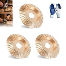 (3pcs-D, -) Disco de Polimento para Esmerilhadeira, Carboneto para Madeira
