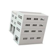 3D Garage Building Assembly Kits Toy with 1:64 1:87 1:100-D
