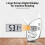 Ergonomic Digital Fat Caliper Measuring Tool with Nonslip-White 5