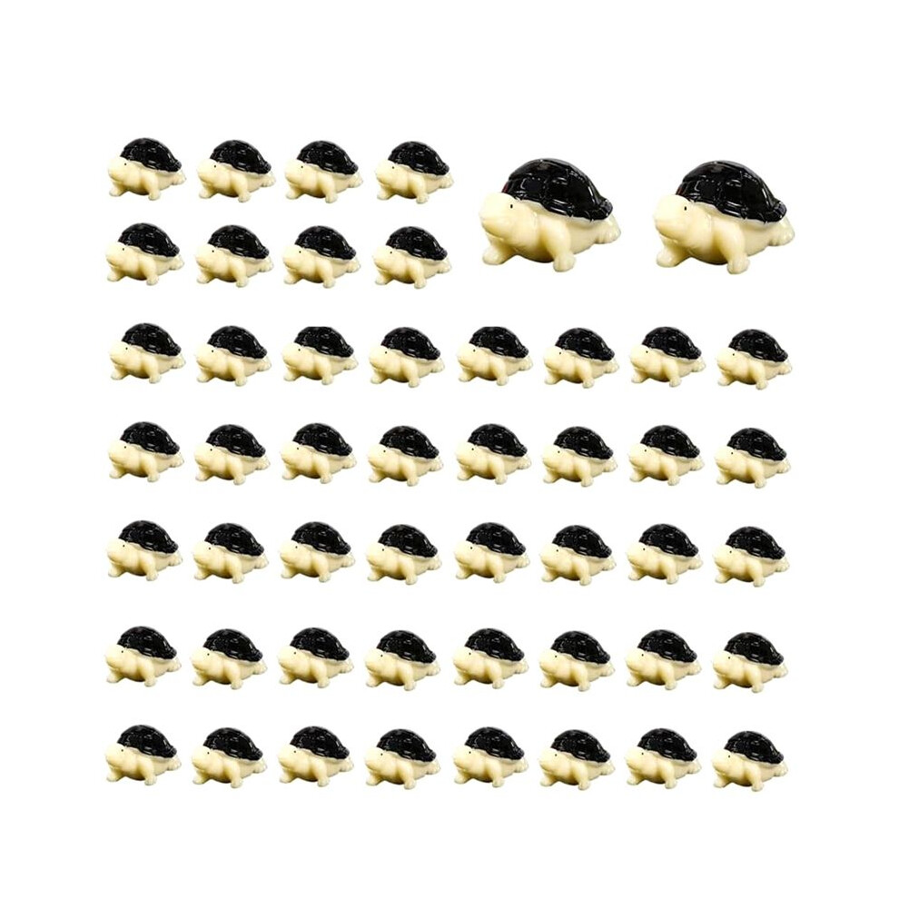 Wella Elements 50Pcs Animals Figurines Resin Tiny Animal Miniatures Wild Animal Miniature(Tortoise)