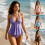 Two Piece Halterneck Swimsuit Backless Ruffled-Black S 4