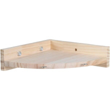 (size_name, Solid wood stand - Hook) Dik massief houten vogel platform zitstok, voor valkparkiet en grasparkiet kooi