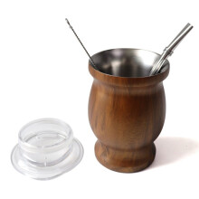 Stainless Steel Tea Cup Tea Cup Set for Insulated Straw Cup Insulated Simple Cup Wood Grain