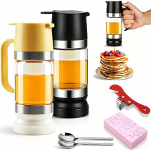 (Black & Yellow, -) Distributore miele senza gocce 2026, 10/12 oz design backflow per cucina