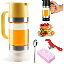 (Yellow, -) Distributore miele senza gocce 2026, 10/12 oz design backflow per cucina