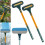(Green, 2pcs) 2 σε 1 βούρτσα σήτας παραθύρου με στραγγιστήρι 1