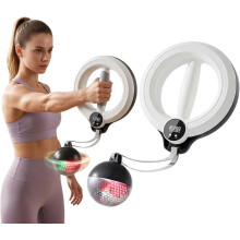 (White, Smart Light-Up Version) Infinity Arm Hoop for Flabby Arms, Weighted Arm Exerciser for Women