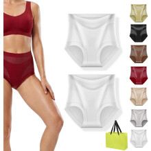 (2d, Large) Mutandine contenitrici pancia, vita alta seamless modellanti per donna