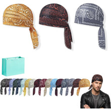 (A1, -) Paisley koelende hoofddoek pet set, do rags schedeldoeken voor motorrijders