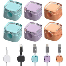 (Colorful, -) 2026 upgrade 6 stuks oplaadkabel magnetische organizer, kabelbeheer clips