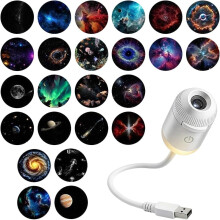 (24 Projection Films, -) 2026 Upgrade 2-in-1 Galaxy Projektor Nachtlicht