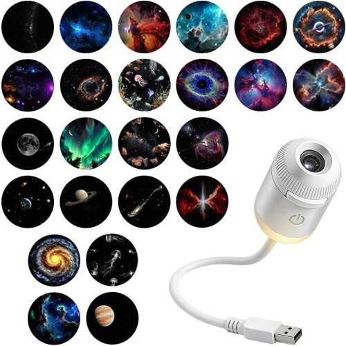 (24 Projection Films, -) 2 σε 1 προβολέας γαλαξία 2026, USB