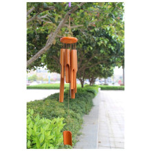 Bamboo Wind Chimes Wind Chimes Crafts for Outdoor Garden Courtyard Home Decoration Wooden Bamboo Wind Chimes Wood Color