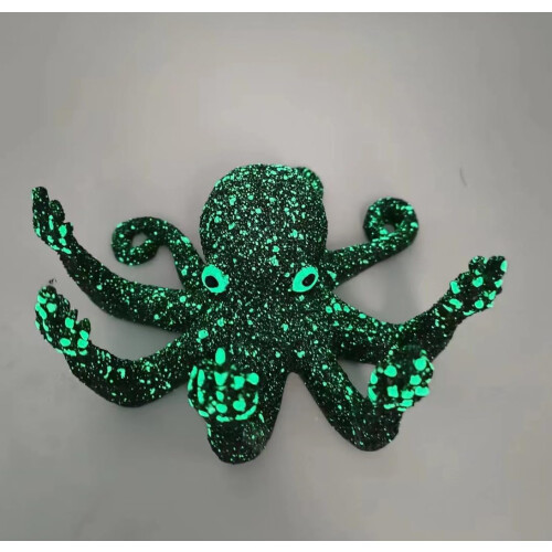 (Blue, -) Leuchtender Oktopus aus Harz, lustige Pose für Garten oder Aquarium 1