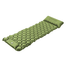 Supportive Camping Air Pad With Integrated Pump For-Green