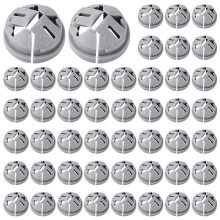 100Pcs Push-in Cable Connectors,Non-Metallic Push in Connector Plastic Electrical Box Wire Inserts Button for 1/2 Inch