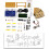 (Components-a, -) Kit de Prática de Solda para Treinador de Código Morse para Eletrônica 3