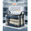 (Black, 2pcs) Μεγάλη χοντρή πλαστική τσάντα αποθήκευσης, για ρούχα, κάτω από κρεβάτι 2