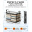 (Black, 2pcs) Μεγάλη χοντρή πλαστική τσάντα αποθήκευσης, για ρούχα, κάτω από κρεβάτι 5