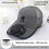 (White, color_name) Ηλιακό καπέλο baseball, επαναφορτιζόμενο USB, 3 ταχύτητες, αθόρυβο 4
