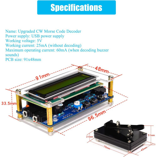 (Finished Products-a, -) Morse Code Trainer Soldering Practice Kit for Electronics Enthusiasts & Beginners 1