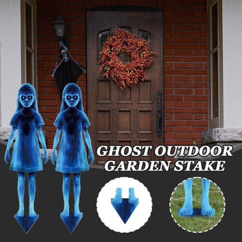 (Wood 1PCS, -) Στολίδι φάντασμα κοριτσιού Halloween, 16 ιντσών 1