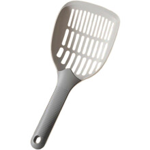 (Grey, -) 1 stuk kattenbak schep 3-laags mesh ontwerp, antislip greep voor kitten poep