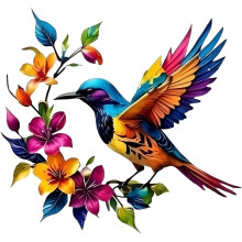 (1pcs, -) Metall Kolibri Wandkunst, Vogelskulptur für Garten
