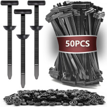 (50 Pack, -) Hebilla brida nylon universal 2026, autoajuste pesado para coche