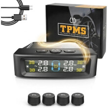 (External sensors, -) Solar Reifendruckkontrollsystem 2026, Sprachalarm für Wohnwagen