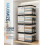 (White, 2pcs) Μεγάλη χοντρή πλαστική τσάντα αποθήκευσης, για ρούχα, κάτω από κρεβάτι 7