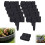 (Black, 10PCS) Φράχτης κήπου μίμηση πέτρας, πλαστικό DIY 1